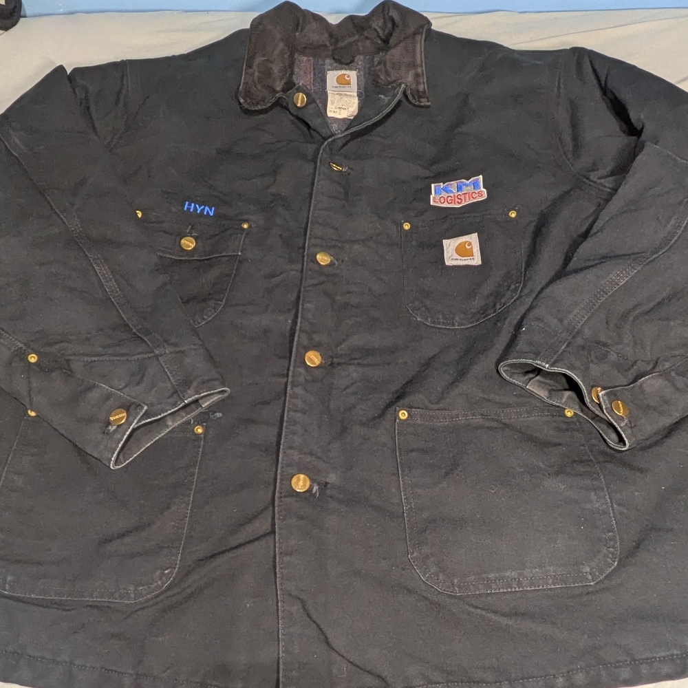 Carhartt Black Work Jacket Size 54 (XXL)